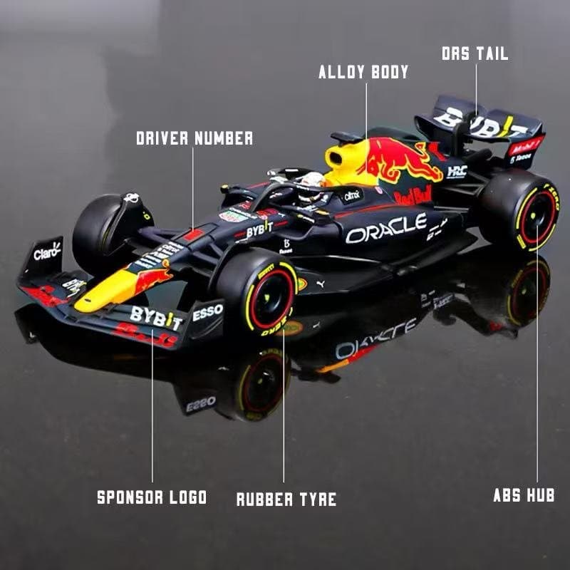 Bburago 1:43 Orcale Red Bull Racing RB19 Max Verstappen No1 5
