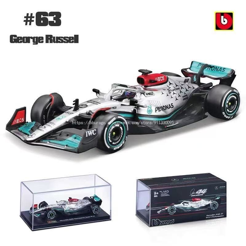 Bburago 1:43 Mercedes AMG W13 E Performance George Russell No63 3
