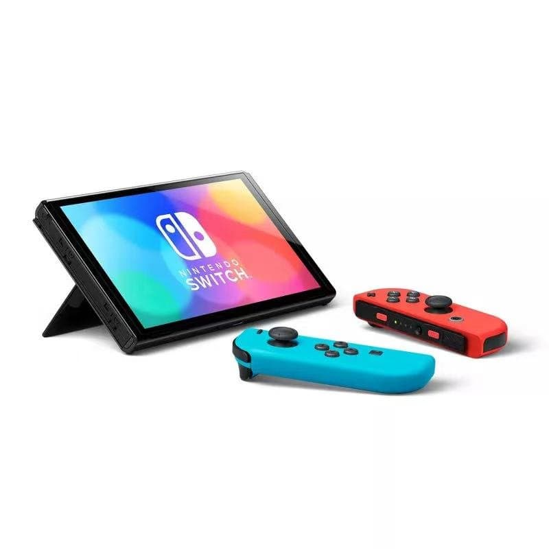 Nintendo Switch – OLED Model w/ Neon Red & Neon Blue Joy-Con 3