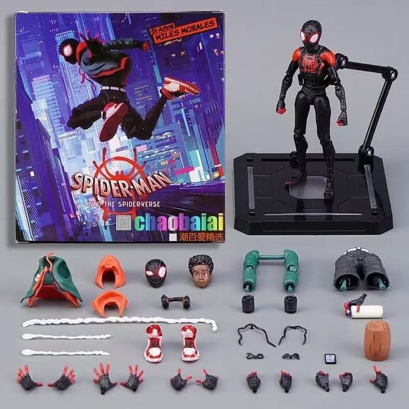 SpiderMɑn: Into The Spider-Verse Miles Morales Sentinel SV 6 inches PVC Action Figure 3