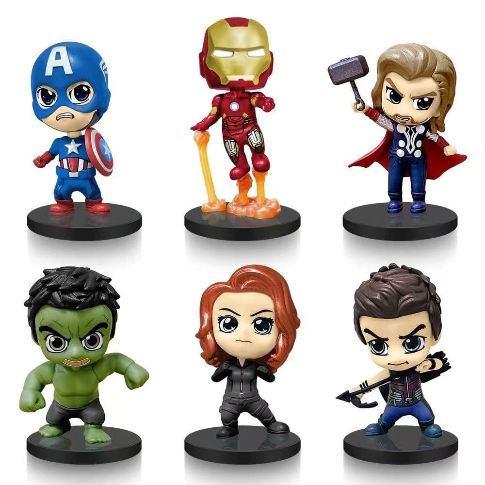 Avengers Q Version 6 in 1 Mini Figures 1