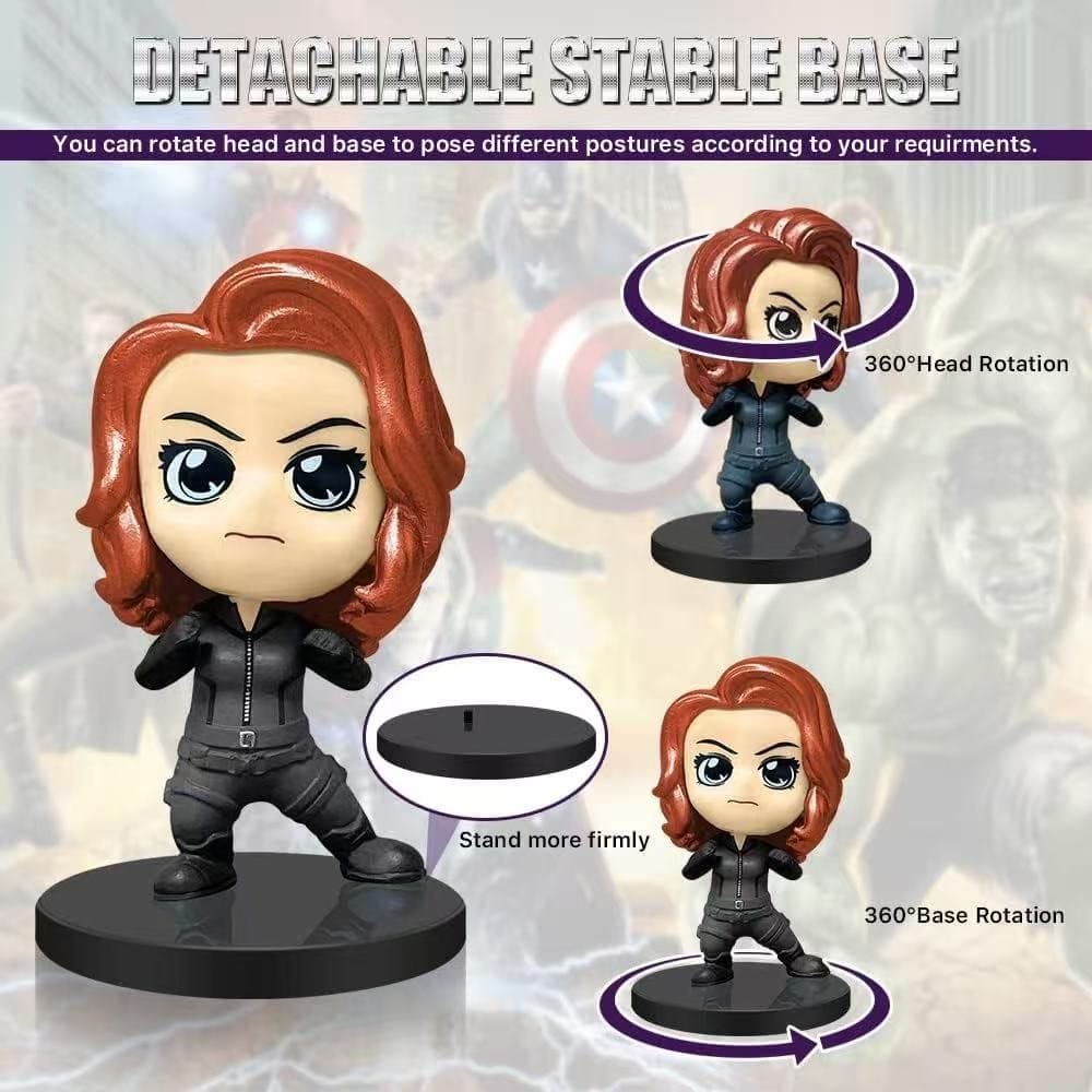 Avengers Q Version 6 in 1 Mini Figures 5
