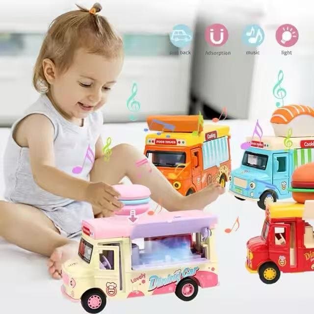 Magnetic Induction Fast Food Truck 1:36 Scale ( Music, Sound & Light ) 4