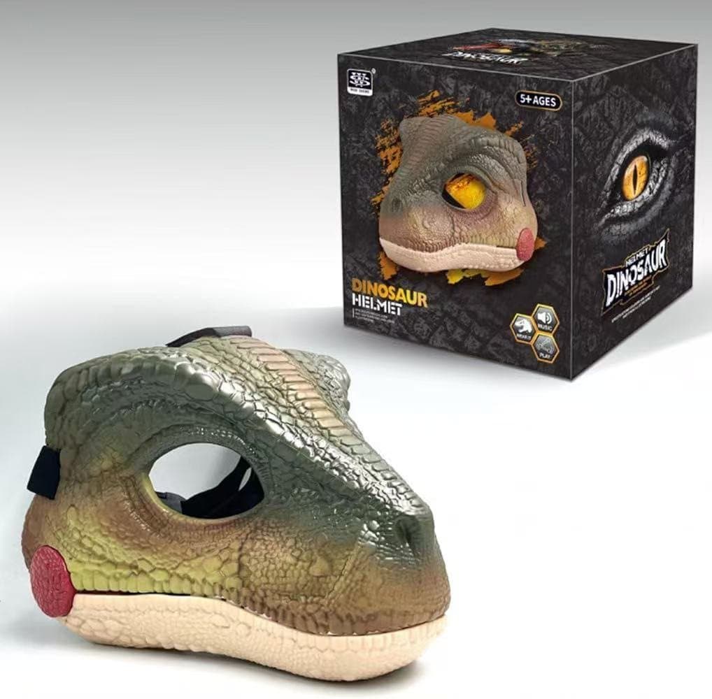 Jurassic World Velociraptor Dino Mask With Roaring Sounds ( Hard Plastic ) 4