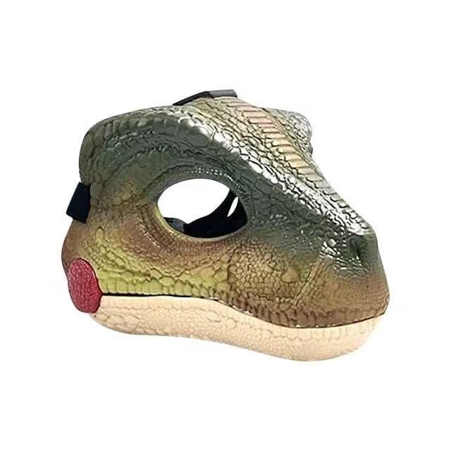 Jurassic World Velociraptor Dino Mask With Roaring Sounds ( Hard Plastic )