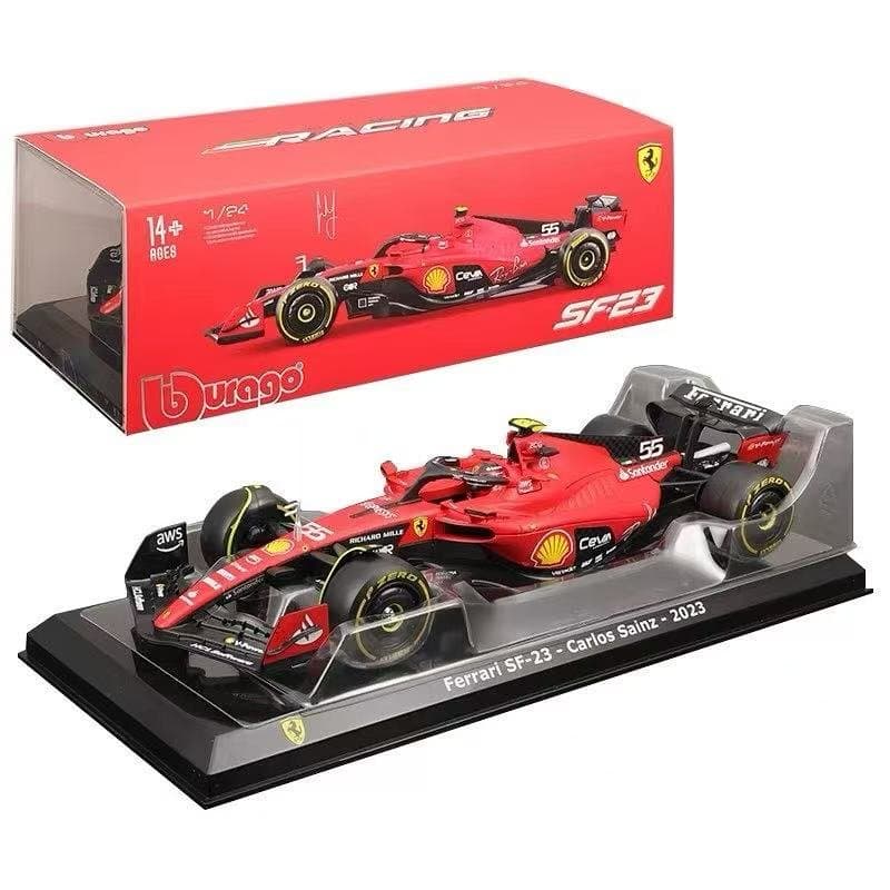 Burago 1:24 F1 Ferrari SF23 Carlos Sainz No55 2