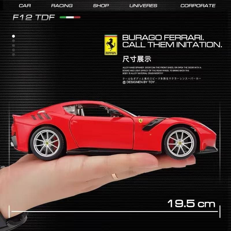 Bburago 1:24 Scale Ferrari F12 TDF Sports 12417 4