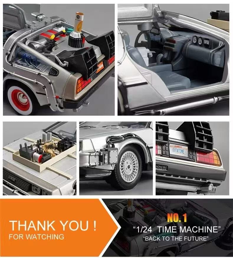 Welly 1:24 Scale Back To The Future Part 2 Time Machine 22441S 5
