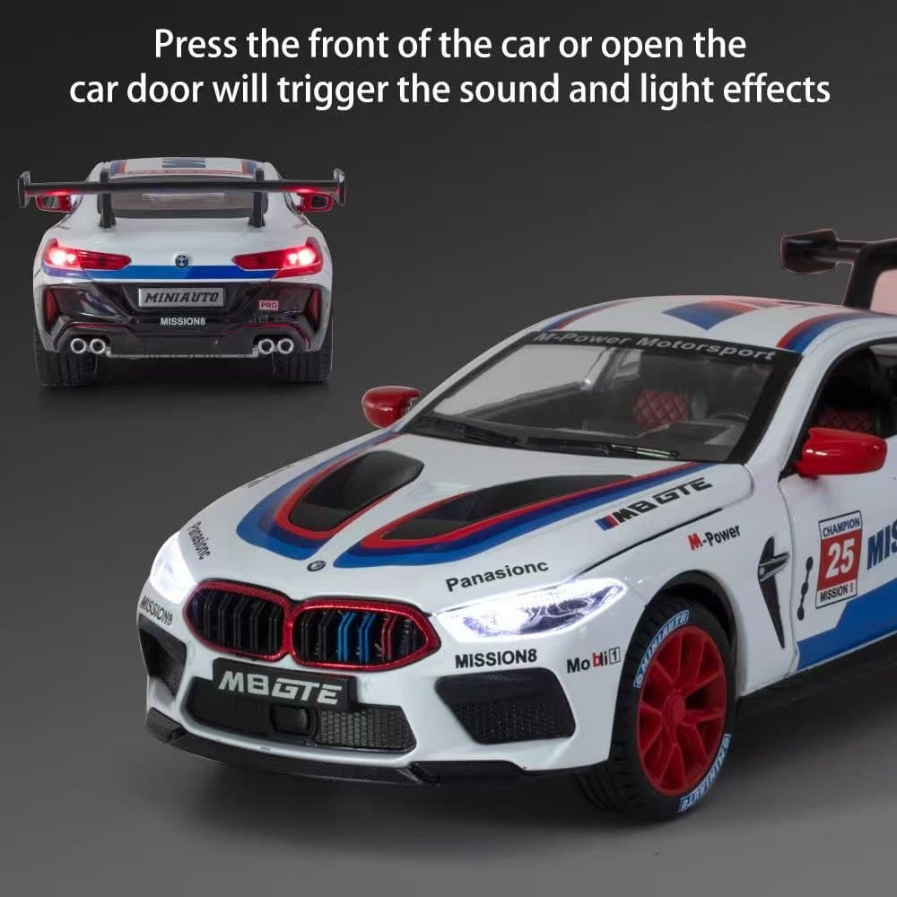 BMW M8 1:24 GTE Miniauto Alloy 5