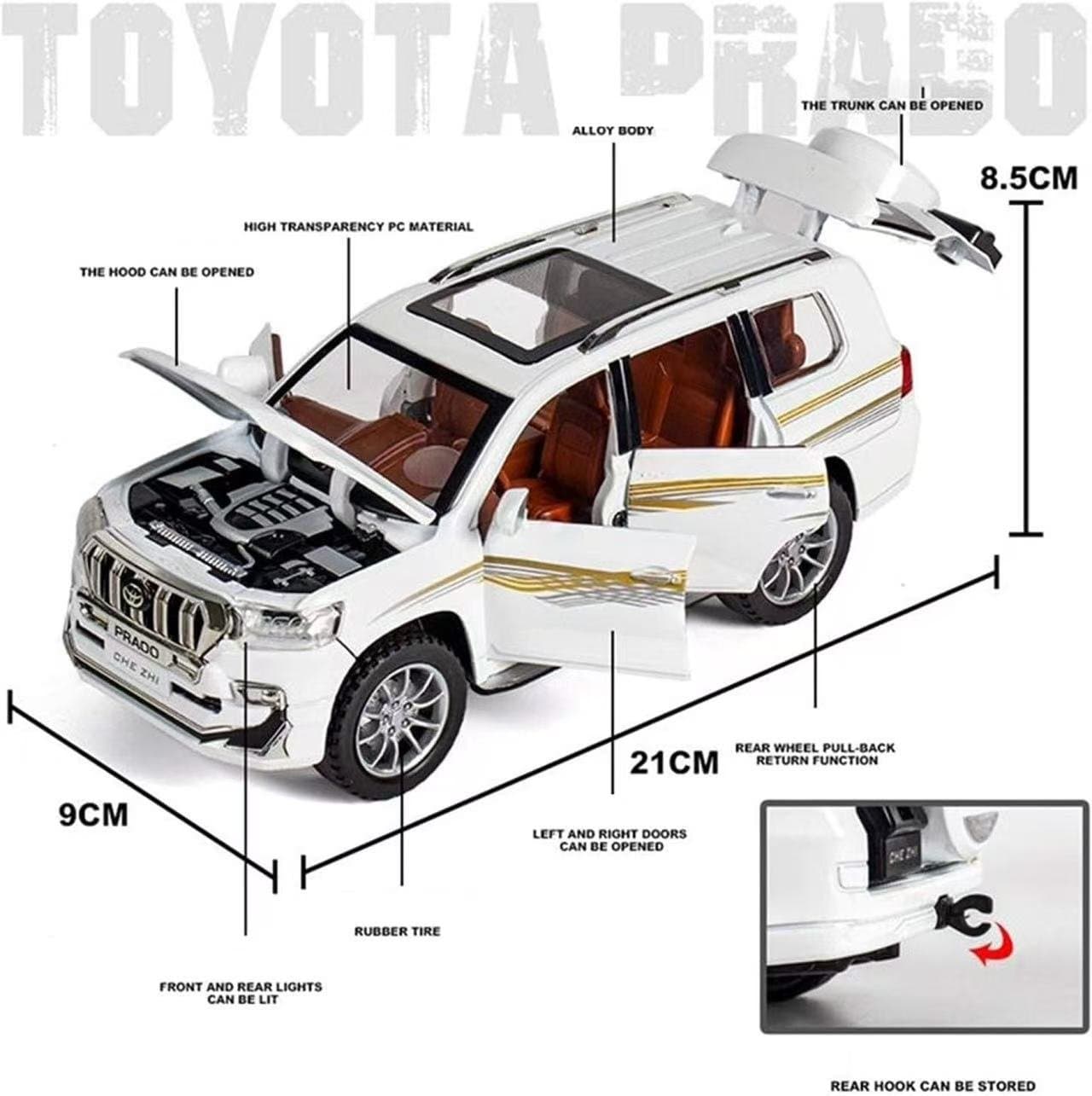 Toyota Prado TX CHE ZHI 1:24 Scale 7