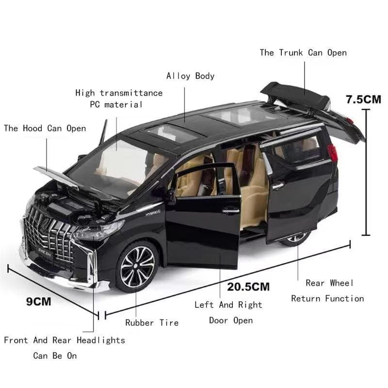 Toyota Alphard 1:24 Scale CHE ZHI 5