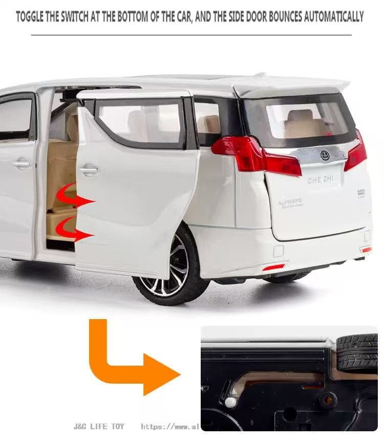 Toyota Alphard 1:24 Scale CHE ZHI 6