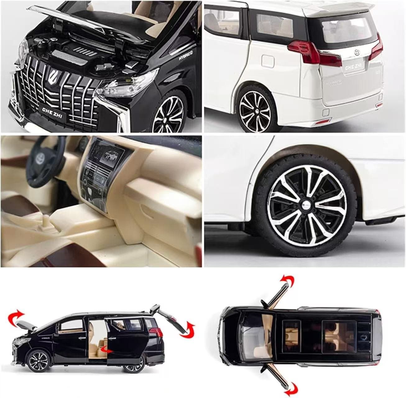Toyota Alphard 1:24 Scale CHE ZHI 7