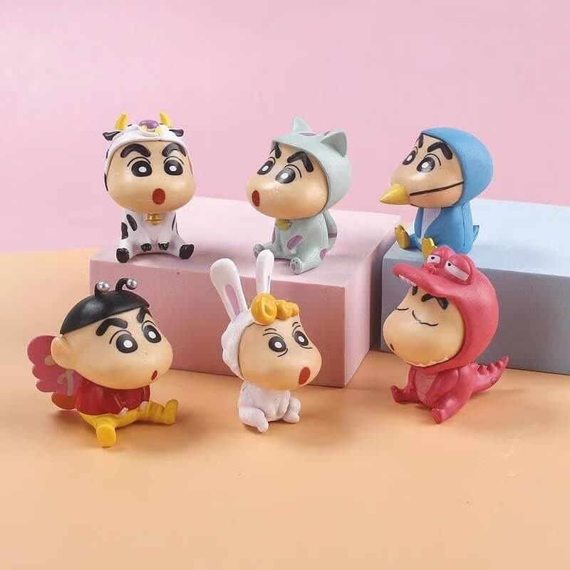 Anime Shin Chan Mini Pack Of 6 Figures 2