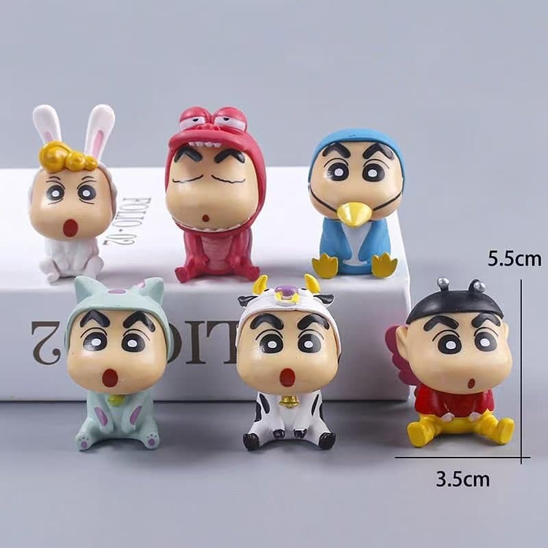 Anime Shin Chan Mini Pack Of 6 Figures 3