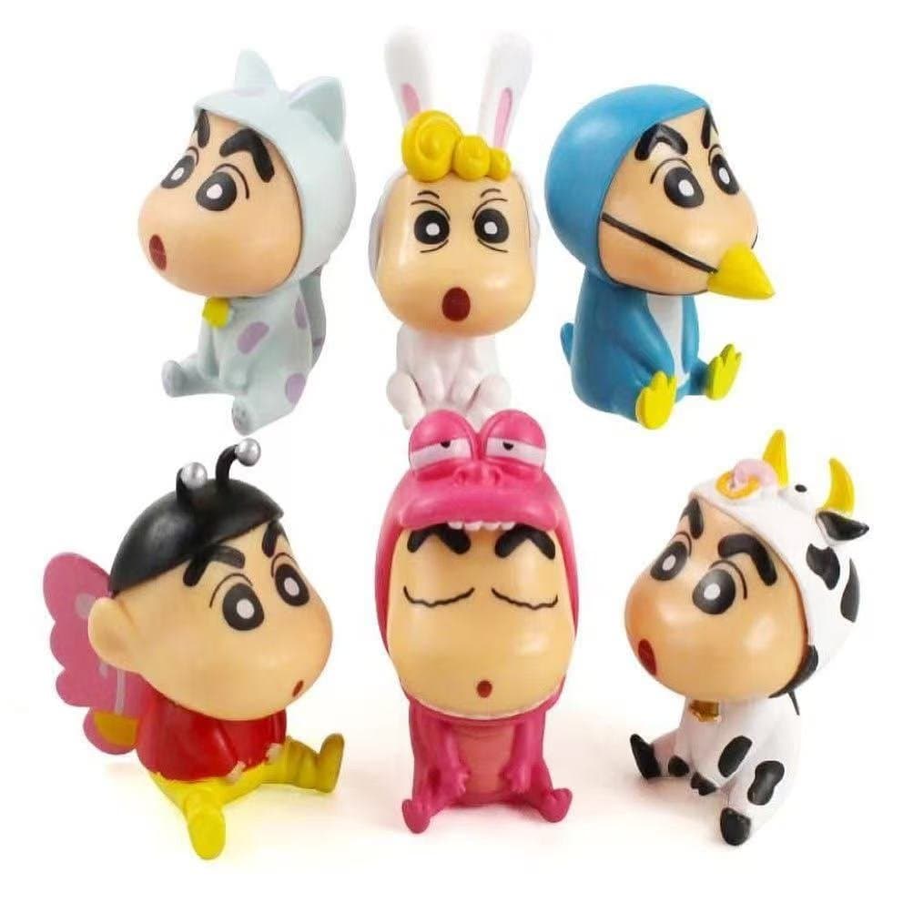 Anime Shin Chan Mini Pack Of 6 Figures 1