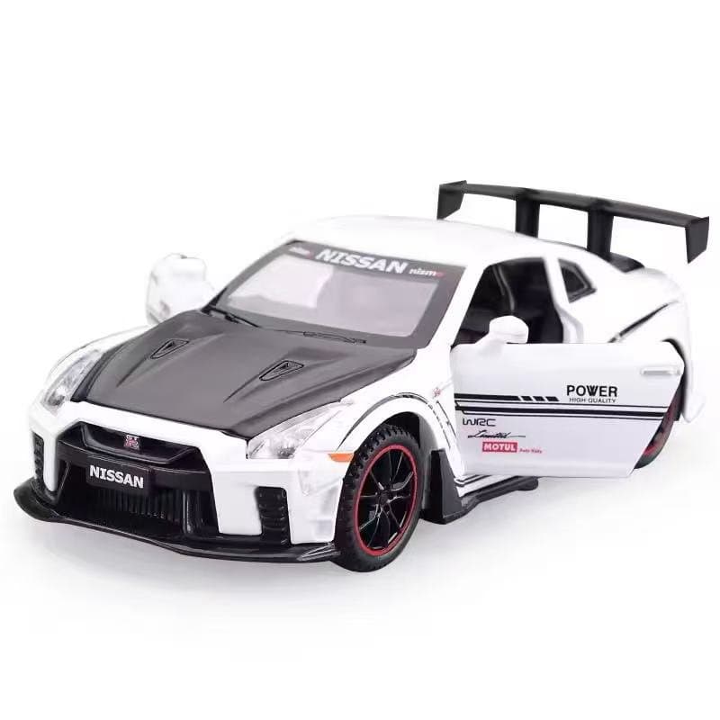 Nissan GTR Nismo R35 White Jiaye 1:32 Diecast 9