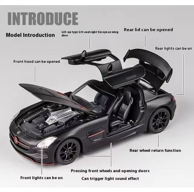 Mercedes Benz SLS AMG Jiaye 1:32 Diecast 4