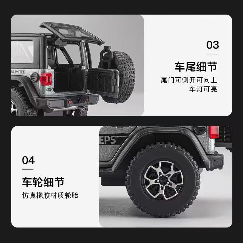 Jeep Wrangler Sahara Jiaye 1:32 Diecast 5