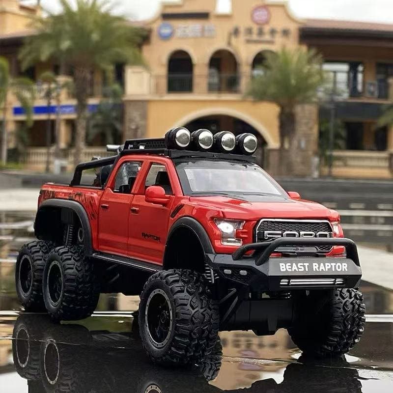 Ford Raptor 6X6 Wheel CHE ZHI 1:32 Diecast 4
