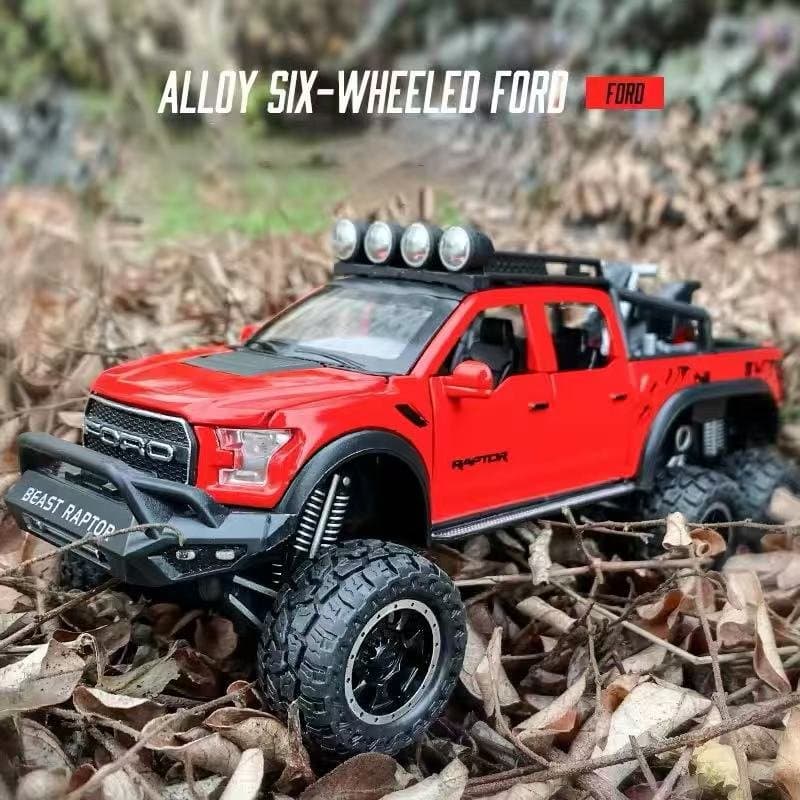 Ford Raptor 6X6 Wheel CHE ZHI 1:32 Diecast 3