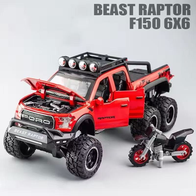 Ford Raptor 6X6 Wheel CHE ZHI 1:32 Diecast 2