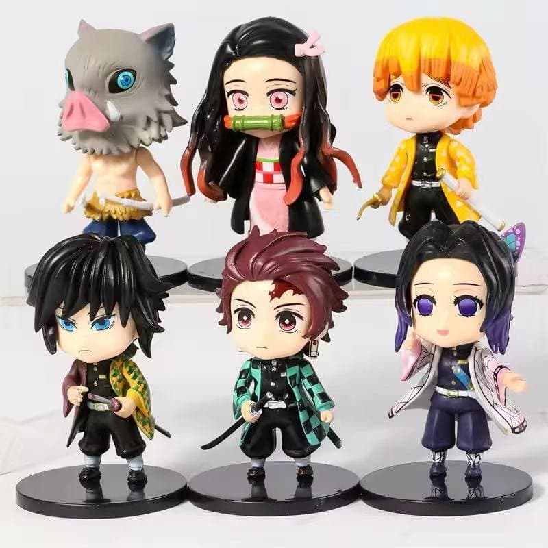Demon Slayer Mini Pack Of 6 Figures 3