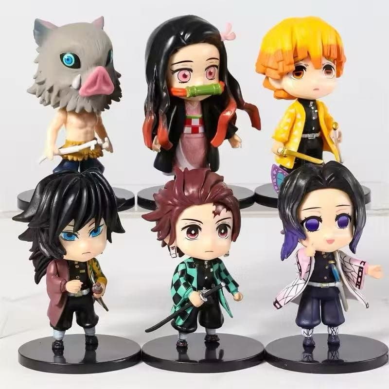 Demon Slayer Mini Pack Of 6 Figures 4