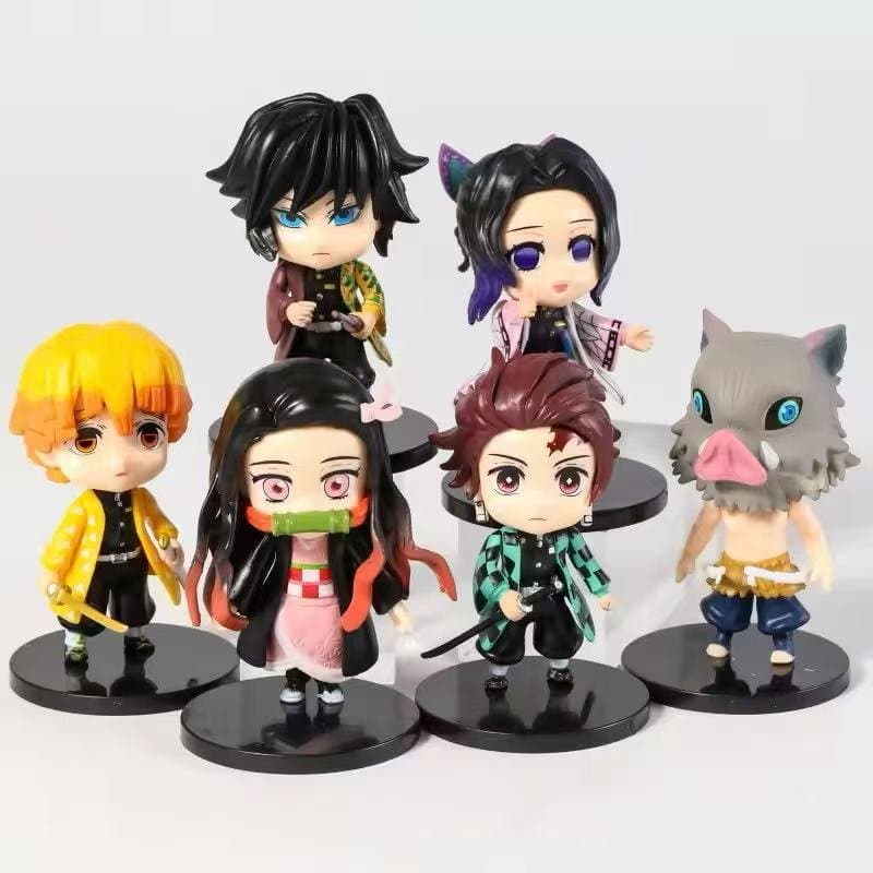 Demon Slayer Mini Pack Of 6 Figures 2