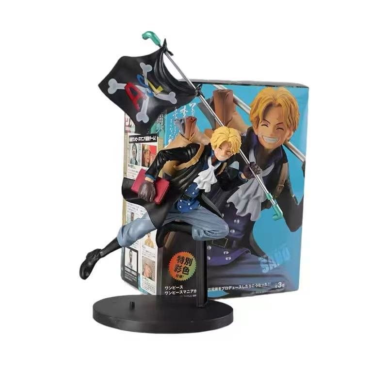 One Piece Sanji Holding Flag Figure