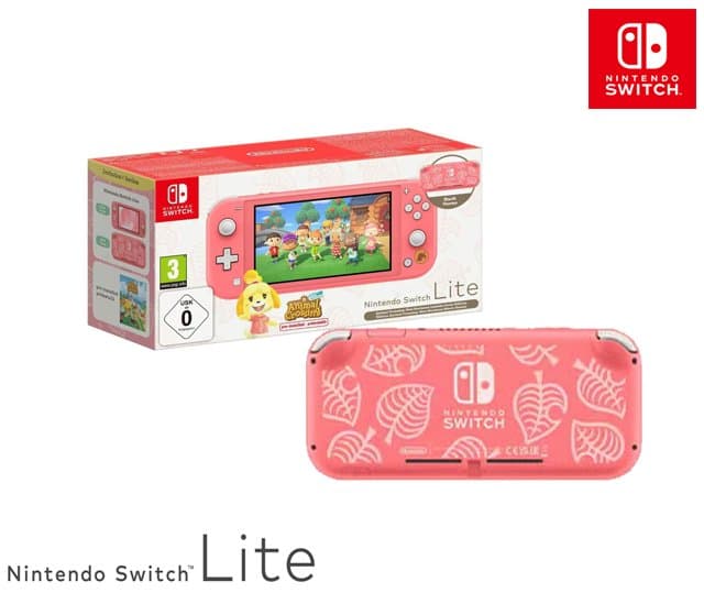 Nintendo Switch Lite Animal Crossing Isabelle Aloha Edition ( Without Game)