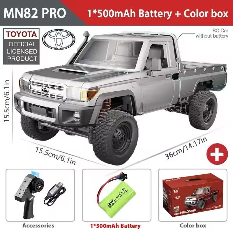 RC MN82 PRO Toyota Licensed Land Cruiser Model 4WD 1/12 2