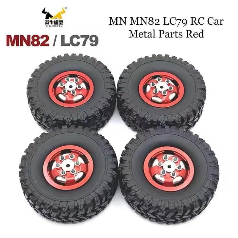 MN82 Metal Rims And Tires 1/12 2