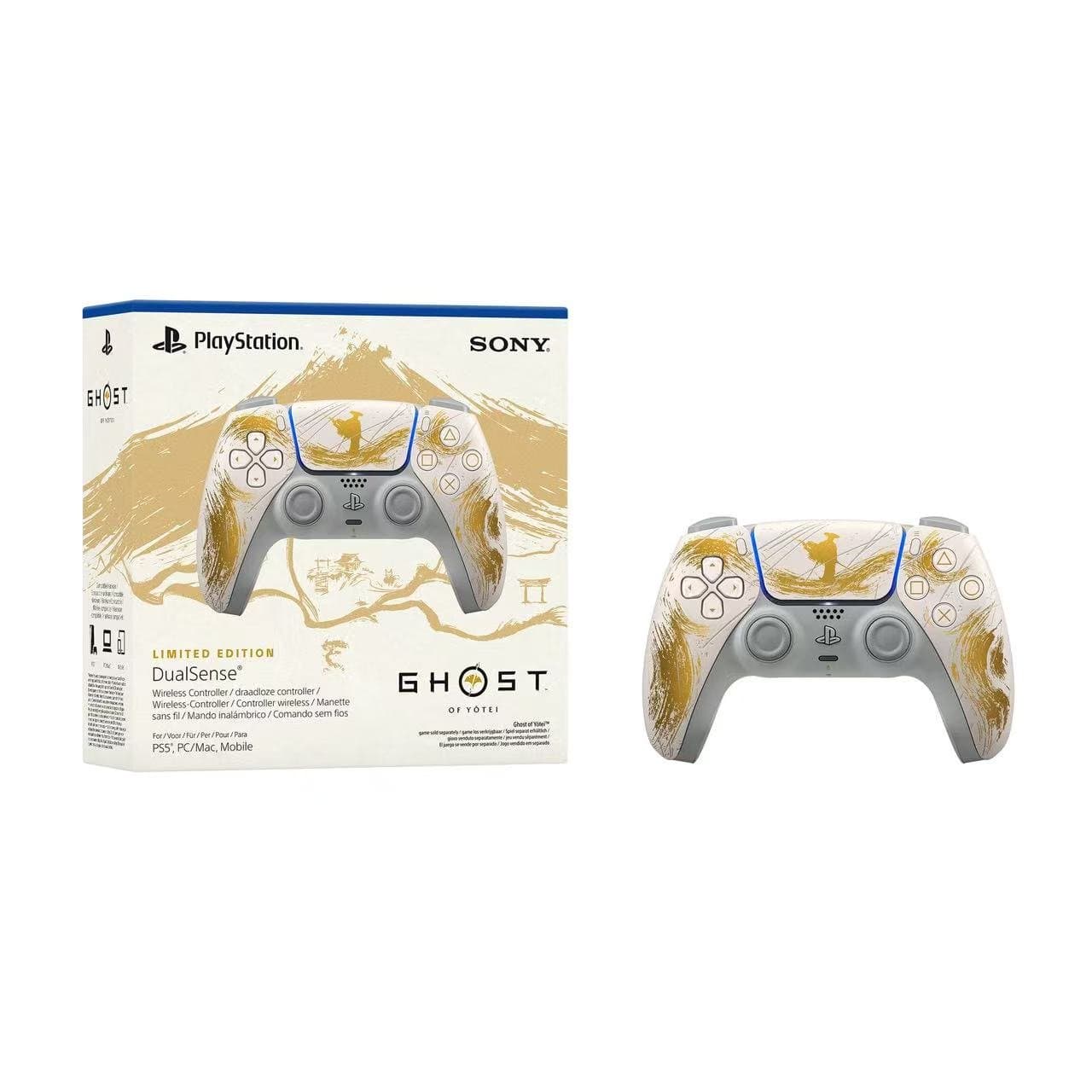 Sony PlayStation 5 DualSense Wireless Controller Ghost of Yotei Gold Limited Edition 1