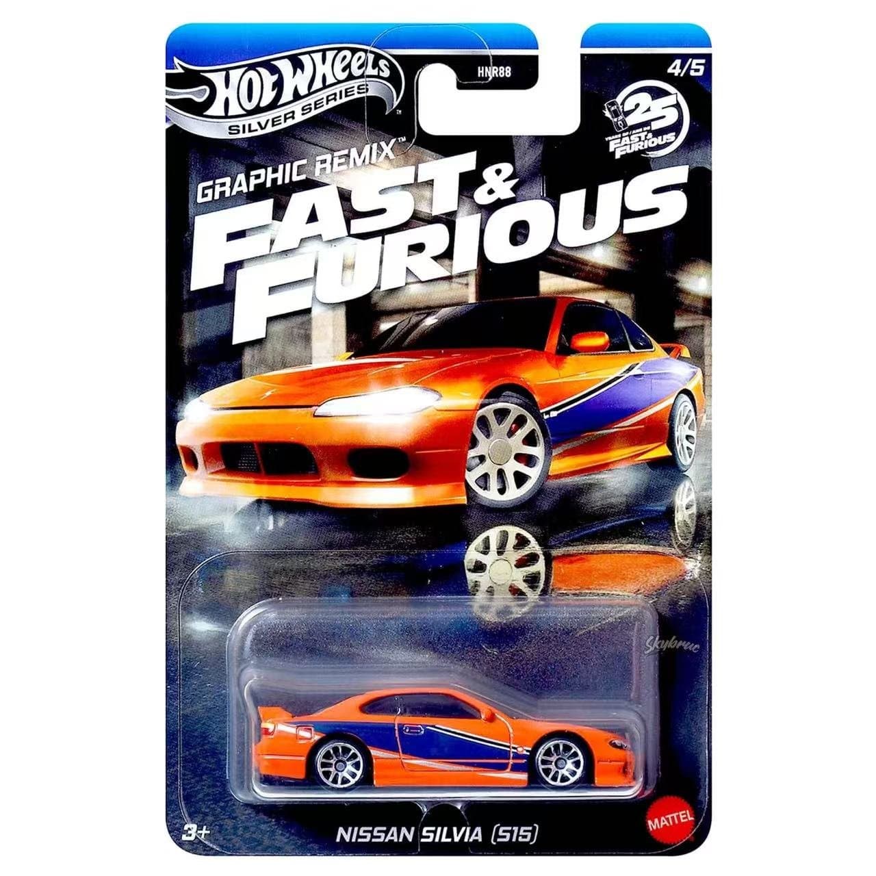 Hot Wheels Silver Series Fast & Furious Nissan Silva S15 1