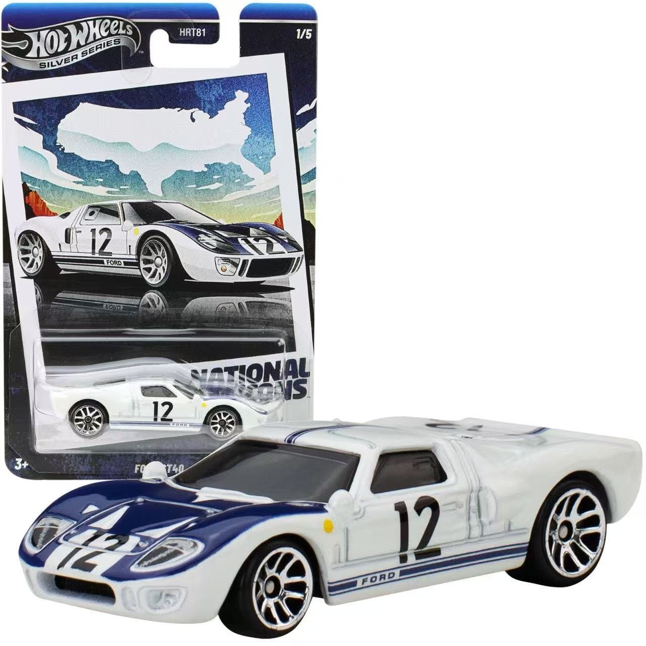 Hot Wheels Silver Series National Icons Ford GT40 4