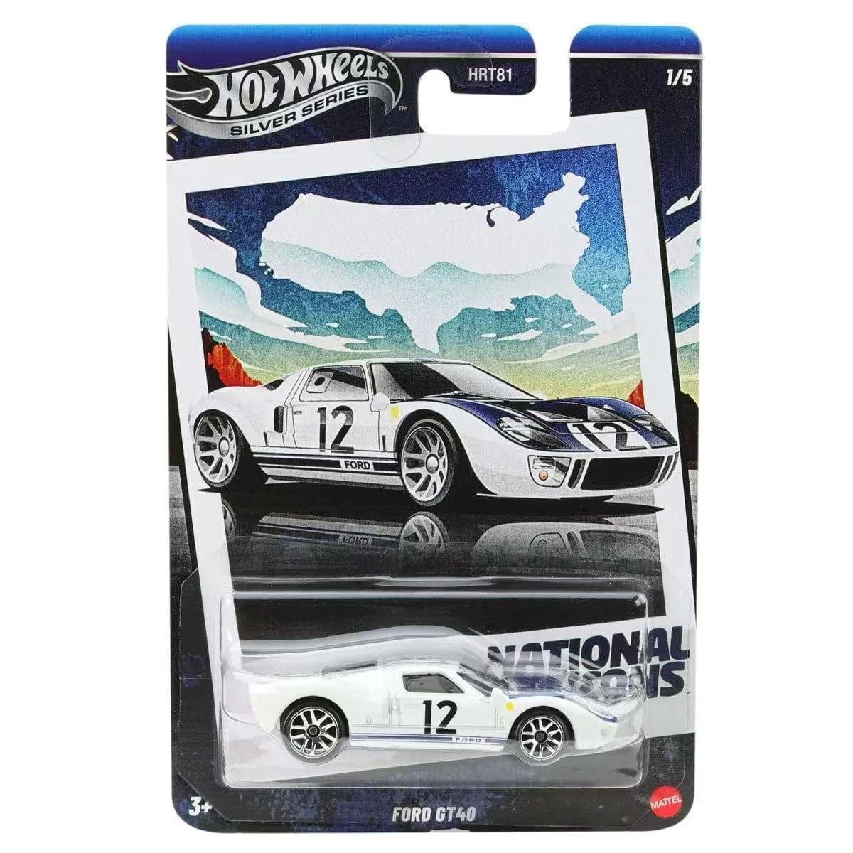 Hot Wheels Silver Series National Icons Ford GT40 1