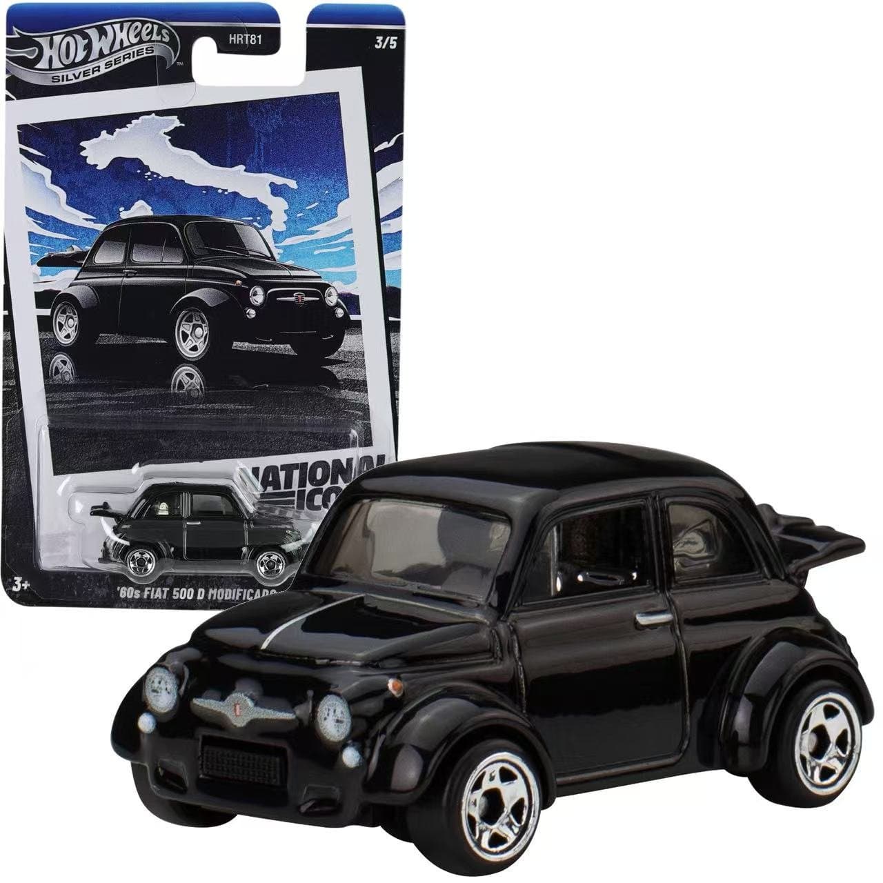 Hot Wheels Silver Series National Icons 60s Fiat 500D Modificado 4