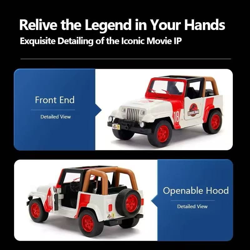 Jurassic World Jeep Wrangler Jada 1:32 Diecast 4