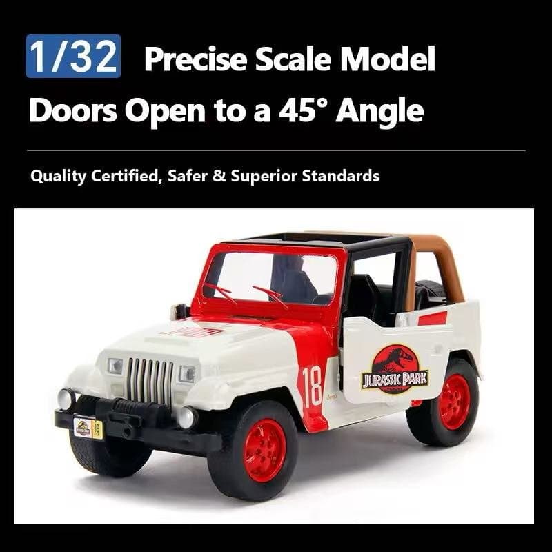 Jurassic World Jeep Wrangler Jada 1:32 Diecast 5