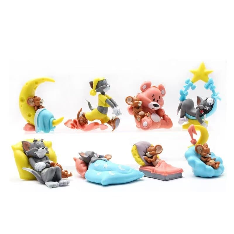 Tom & Jerry Cute Sleeping Mini Figures